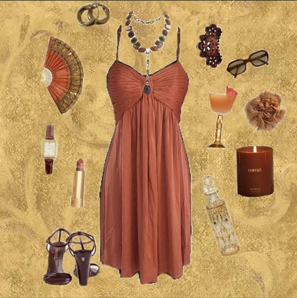 BCBG MAX Rust Dress